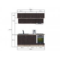 Bucatarie ZONE 200 FRONT PAL K002 / decor 8509